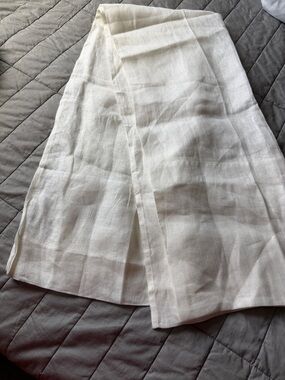 Pottery Barn Cream Linen Panel Drapery